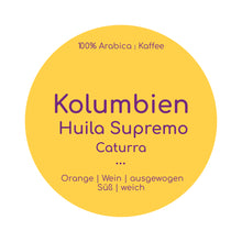 Barösta Kaffee - Kolumbien Huila Supremo