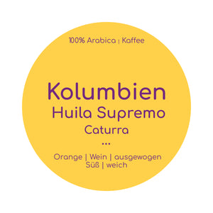Barösta Kaffee - Kolumbien Huila Supremo