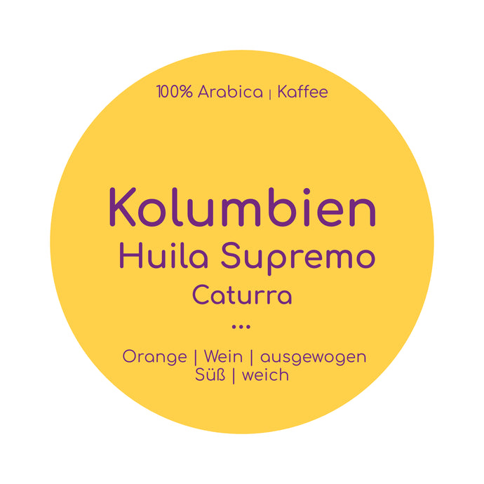 Barösta Kaffee - Kolumbien Huila Supremo